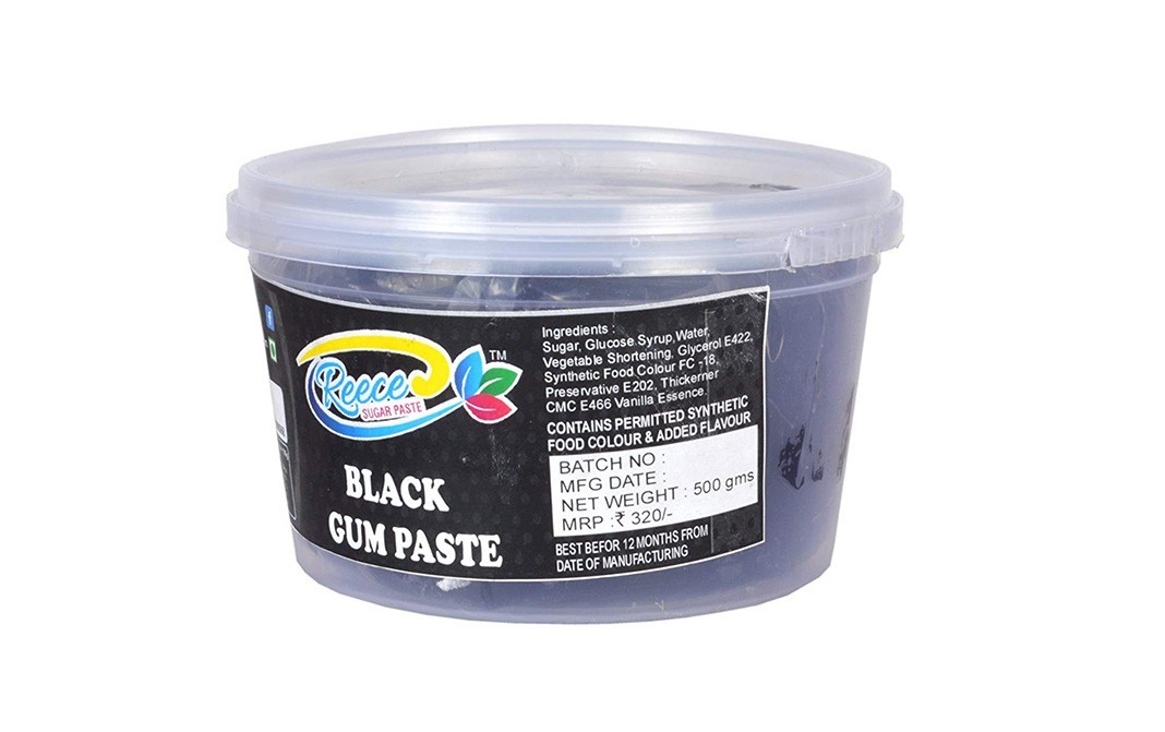 Reece Black Gum Paste    Tub  500 grams
